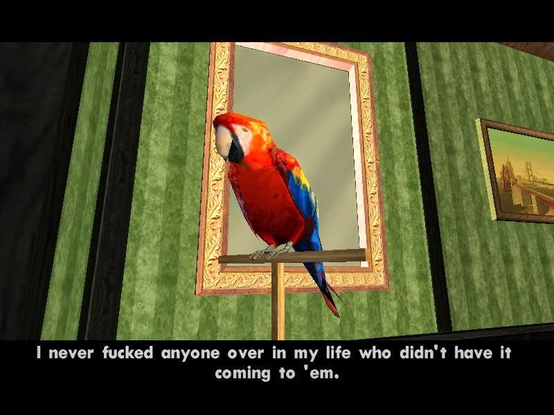 Parrot named Tony I never fucked anybody who didn't have it coming to 'em Grand Theft Auto San Andreas